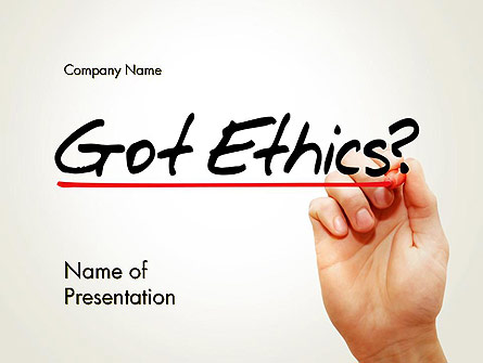 Ethical Code Presentation Template, Master Slide