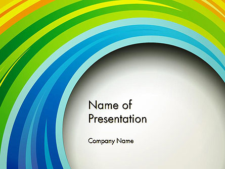 Paper Strips in Rainbow Colors Presentation Template, Master Slide