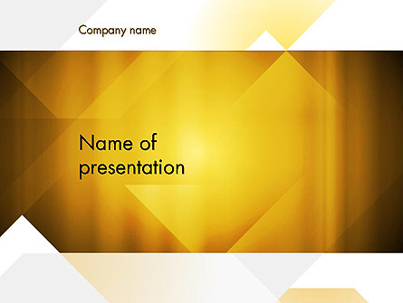 Yellow Air Layers Abstract Presentation Template, Master Slide