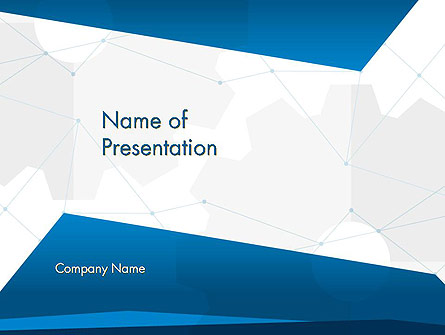 Cogwheels and Thin Lines Presentation Template, Master Slide