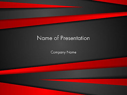 Cut Into Pieces Abstract Presentation Template, Master Slide