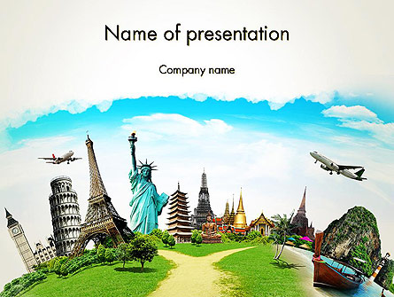 Travel The World Presentation Template, Master Slide