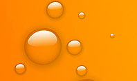 Orange Water Bubbles Presentation Template