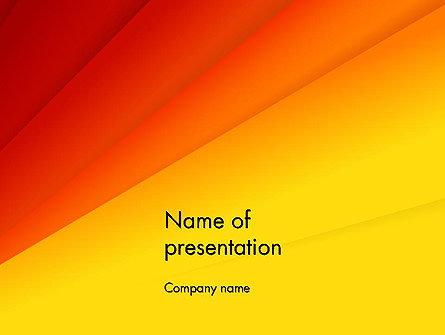 Gradient Yellow to Red Presentation Template, Master Slide