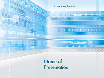 Digitally Generated Presentation Template, Master Slide