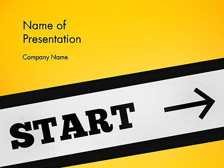 Start On Presentation Template, Master Slide