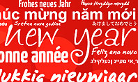 Happy New Year Wishes in Different Languages Presentation Template
