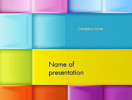 Multicolored Tiles Presentation Template for PowerPoint and Keynote ...