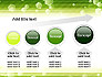 Tech Green Background with Hexagons slide 13