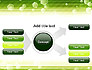 Tech Green Background with Hexagons slide 14