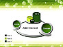 Tech Green Background with Hexagons slide 16