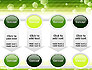 Tech Green Background with Hexagons slide 18