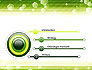 Tech Green Background with Hexagons slide 3