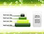 Tech Green Background with Hexagons slide 8