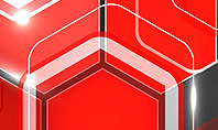 Red Hexagons Abstract PowerPoint Templat Presentation Template