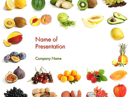 Fruit Mix Presentation Template, Master Slide