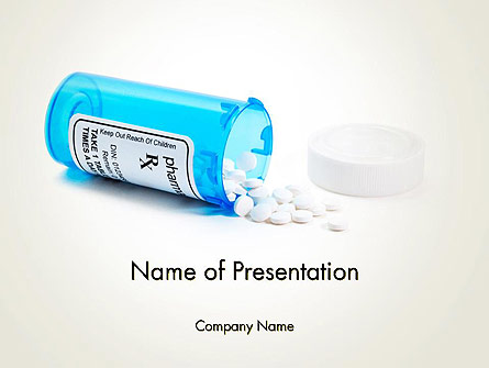 Medicine Bottle Presentation Template, Master Slide