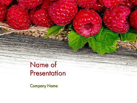 Red Raspberry Presentation Template, Master Slide