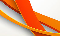 Orange Stream Waves Presentation Template