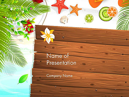Tropical Holidays Presentation Template, Master Slide