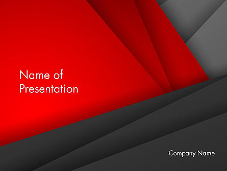 Folded Red and Gray Layers Abstract Presentation Template for ...