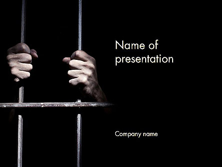 Man in Prison Presentation Template, Master Slide