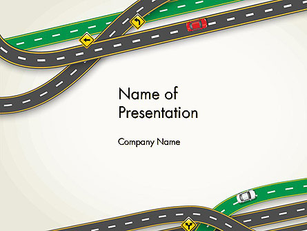 Road Traffic Presentation Template, Master Slide