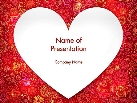 Love Frame Presentation Template, Master Slide