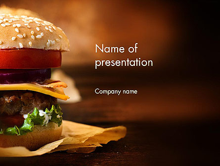 Gourmet Burger Presentation Template, Master Slide