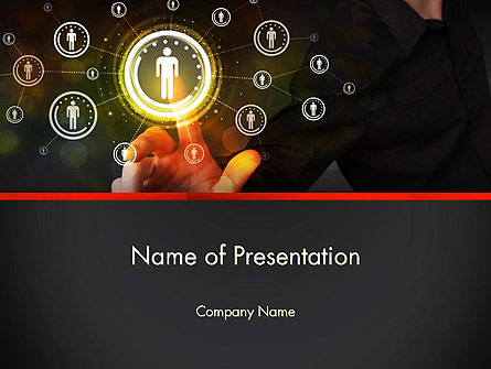 People's Connection Network Presentation Template, Master Slide