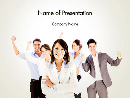 Successful Business Woman Presentation Template, Master Slide
