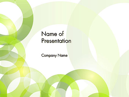 Light Green Circles Presentation Template, Master Slide