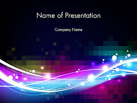 Waves and Gradient Abstract Presentation Template, Master Slide