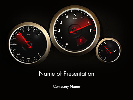 Car Dashboard Design Presentation Template, Master Slide