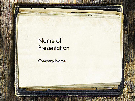 Old Notebook Presentation Template for PowerPoint and Keynote | PPT Star