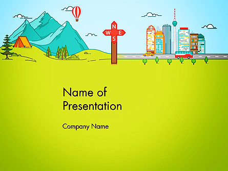 Traveling the Countryside Presentation Template, Master Slide