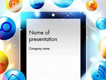 Conceptual Social Networking Presentation Template, Master Slide