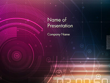 Future Technology Abstract Presentation Template, Master Slide