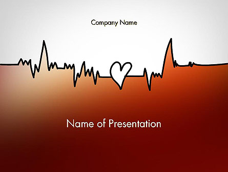 Love Heartbeat Presentation Template, Master Slide