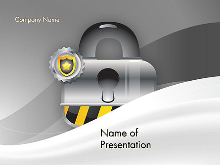 Secured and Locked Presentation Template, Master Slide