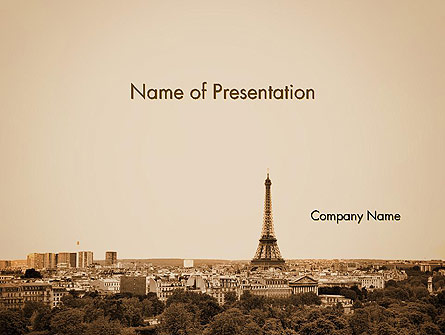 Destination France Presentation Template, Master Slide