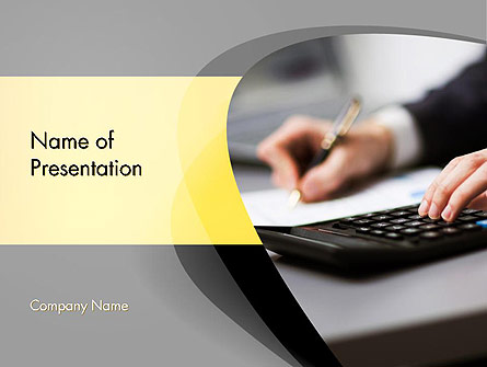 Bookkeeping and Accounting Presentation Template, Master Slide