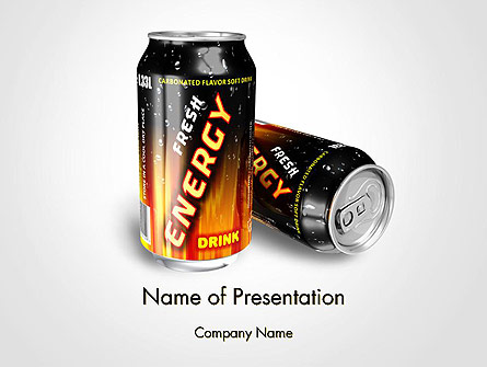 Energy Drink Presentation Template, Master Slide