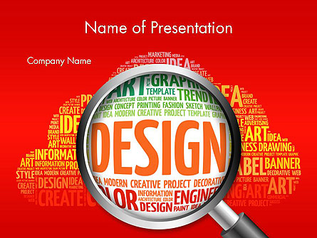 Search for Design Presentation Template, Master Slide