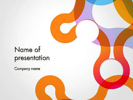 Path and Circles Abstract Presentation Template, Master Slide