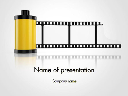 Camera Film Roll Presentation Template, Master Slide
