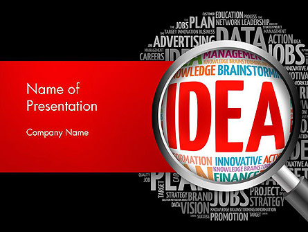 Ideation and Analysis Presentation Template, Master Slide