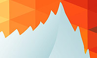 Paper Leaf on Orange Background Presentation Template