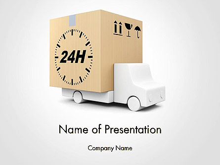 Delivery Van Presentation Template, Master Slide