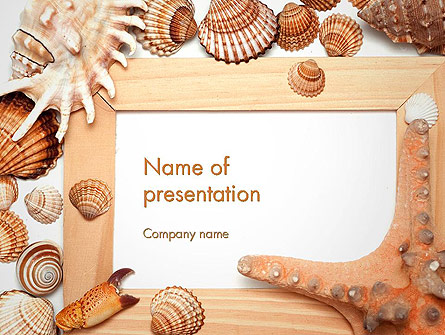 Sea Shells and Blank Frame Presentation Template, Master Slide
